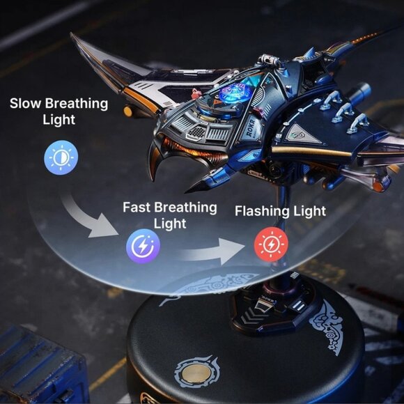NEW ROKR 3D Metal Model Manta Ray Electric Mechanical Building Model Teens Toy P - Picture 8 of 13